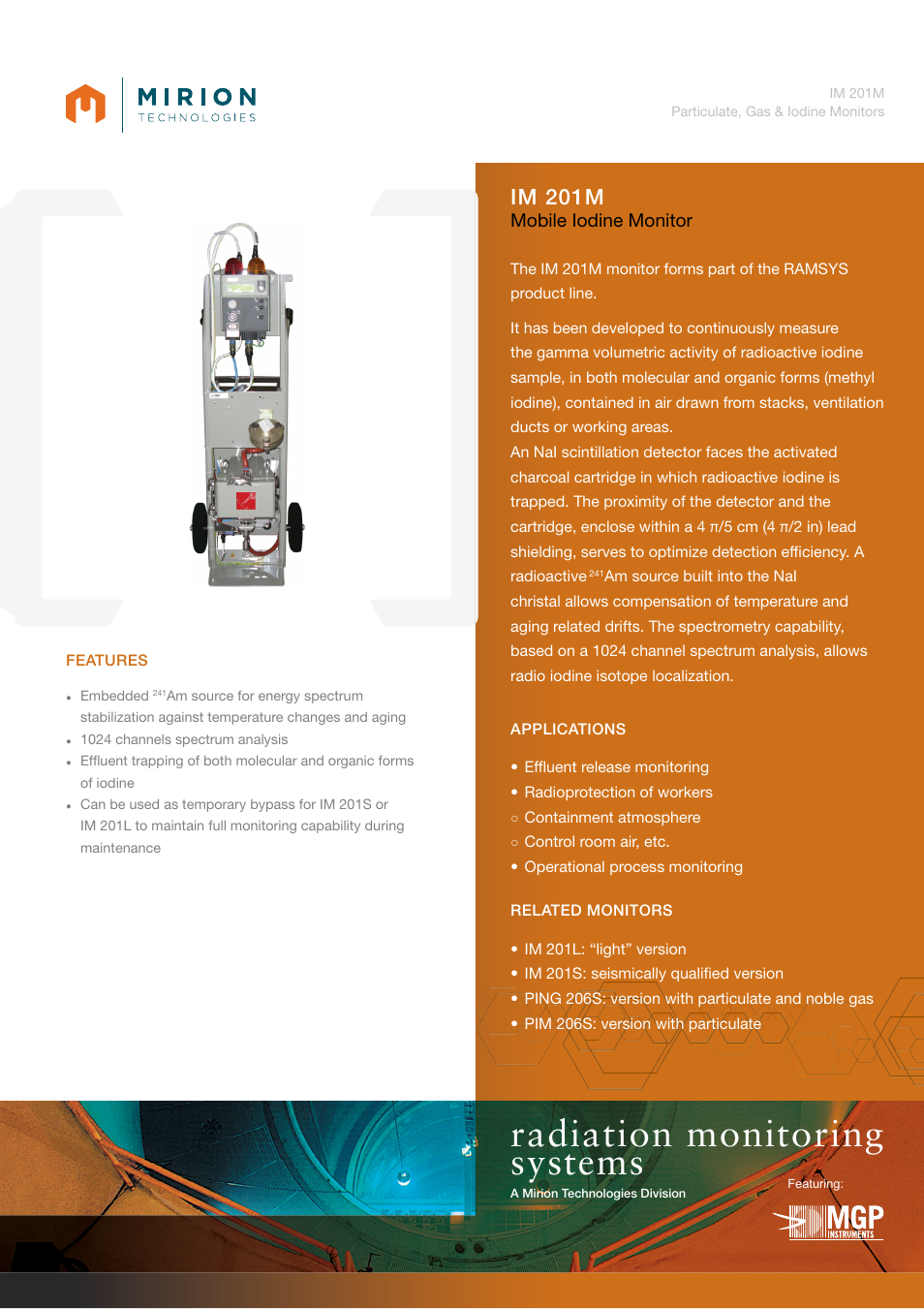 Mirion Technologies IM 201M User Manual | 2 pages