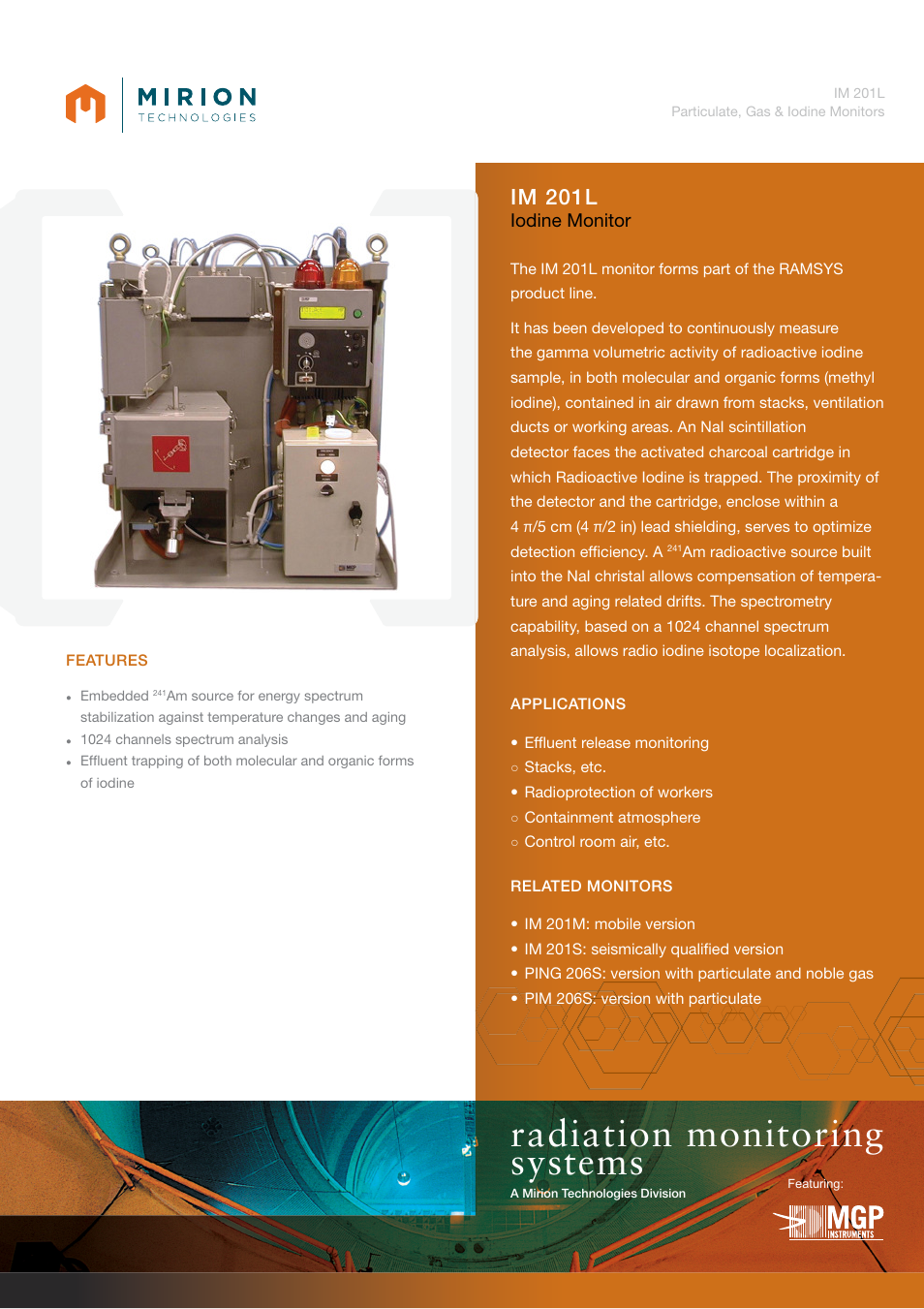 Mirion Technologies IM 201L User Manual | 2 pages