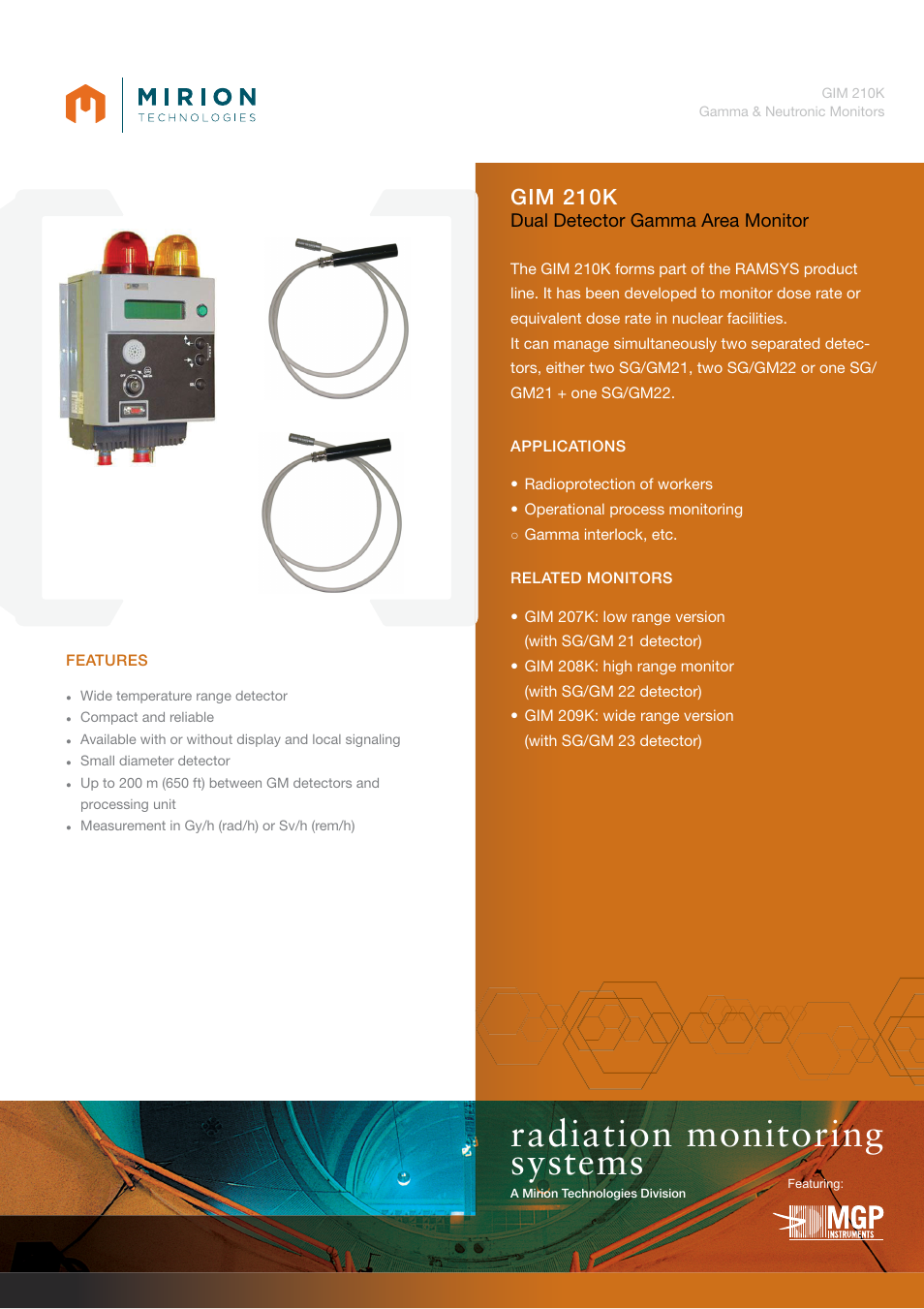 Mirion Technologies GIM 210K User Manual | 2 pages