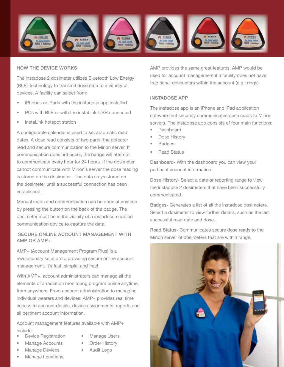 Mirion Technologies instadose 2 Dosimeter User Manual | Page 3 / 4