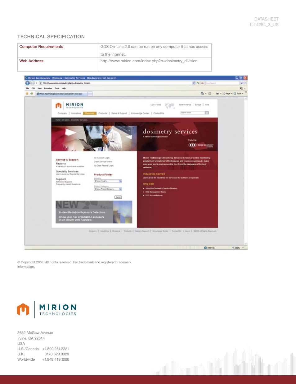 Mirion Technologies GDS Online 2.0 User Manual | Page 2 / 2