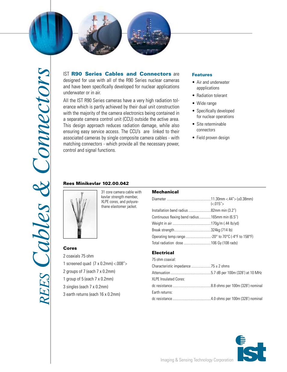 Mirion Technologies IST R90 Series Rees Cables & Connectors User Manual | 4 pages