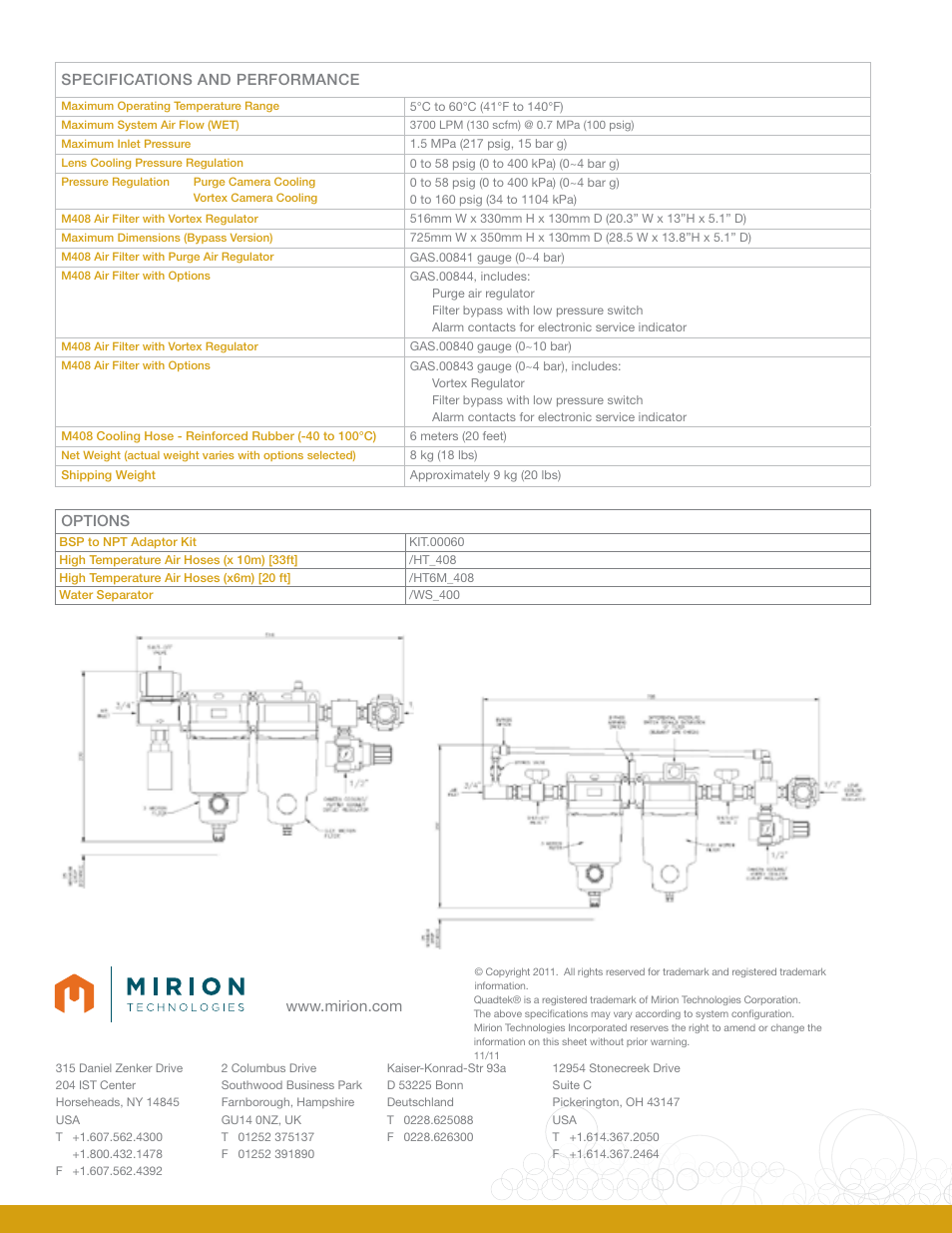 Mirion Technologies M408 Air Filter User Manual | Page 2 / 2
