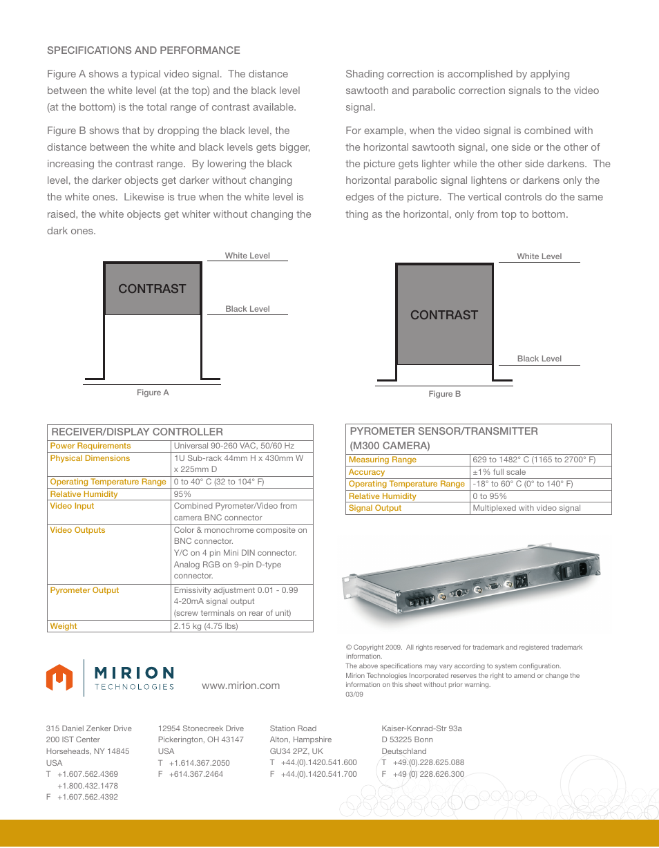 Contrast | Mirion Technologies M704 Viewing Pyrometer User Manual | Page 2 / 2