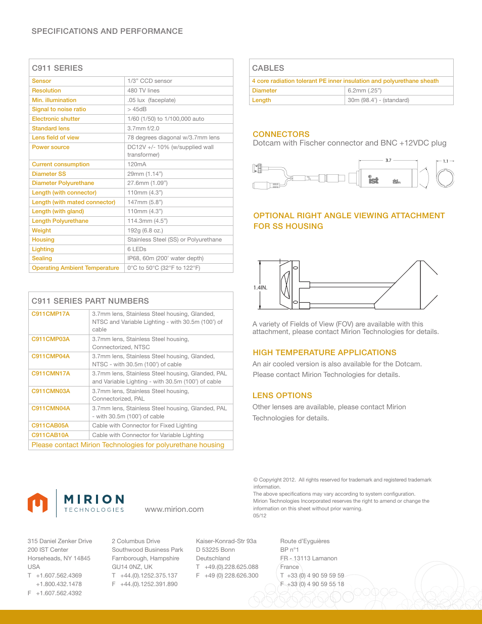 Mirion Technologies C911 Dotcam User Manual | Page 2 / 2