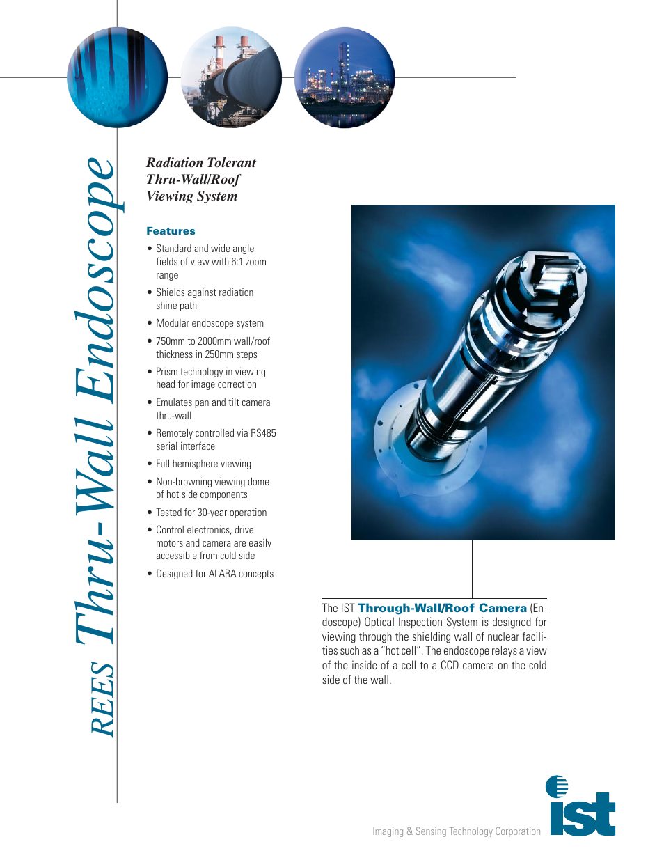 Mirion Technologies Thru-Wall Endoscope User Manual | 2 pages