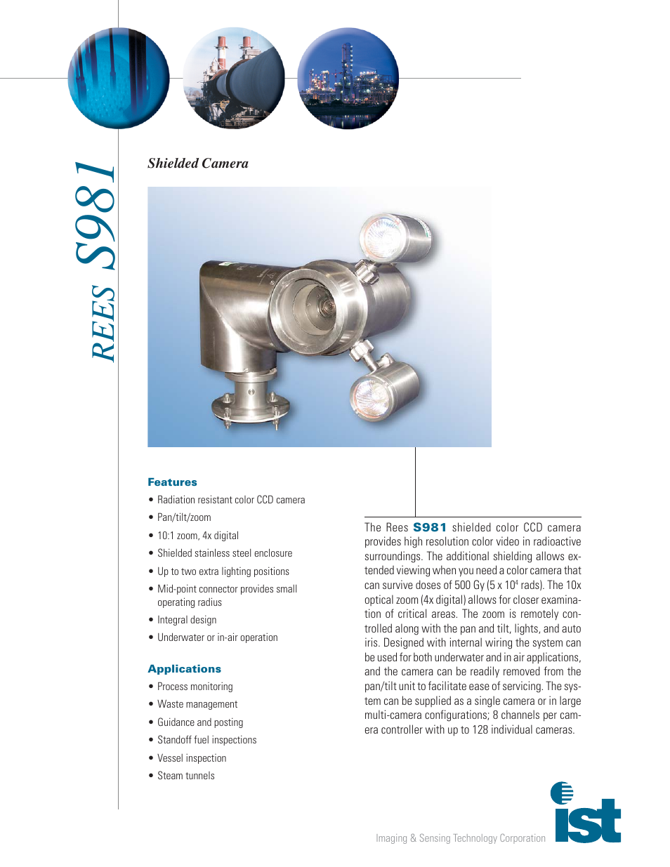 Mirion Technologies S981 ShieldedCam User Manual | 2 pages