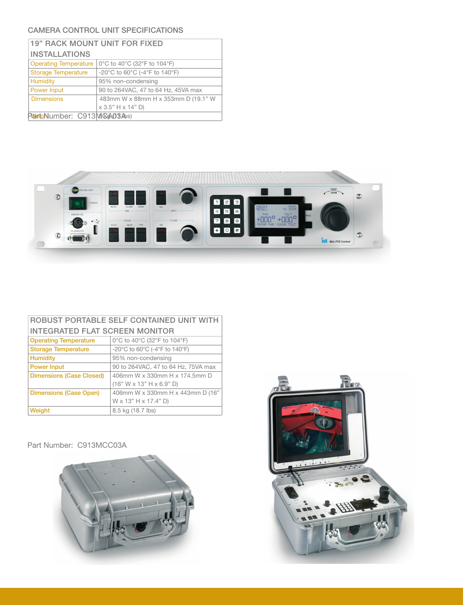 Mirion Technologies RC913 Mini PTZ Mk2 User Manual | Page 3 / 4