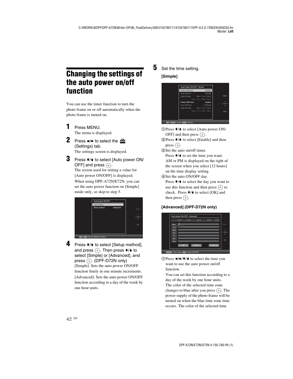 Sony DPF-D72N User Manual | Page 42 / 64