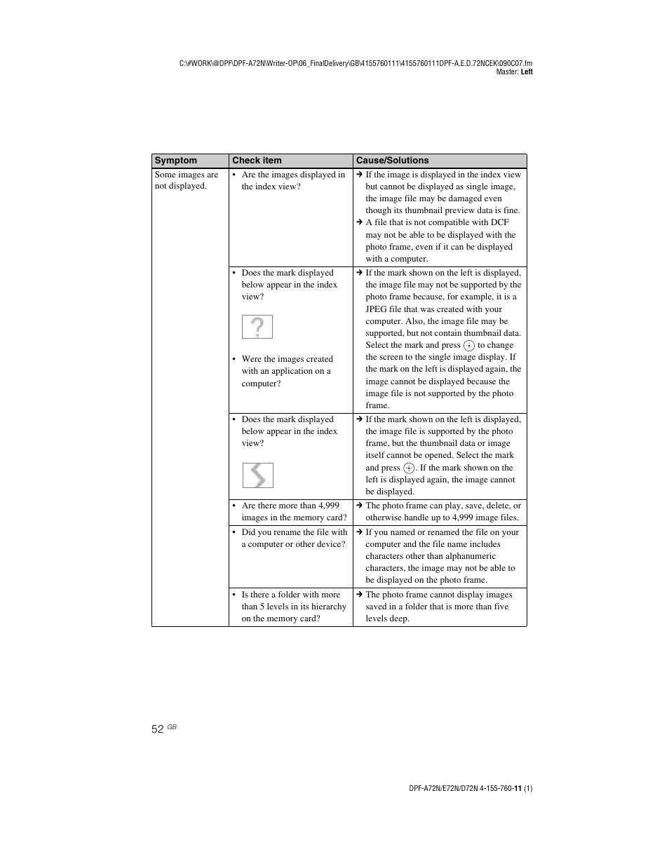 Sony DPF-D72N User Manual | Page 52 / 64
