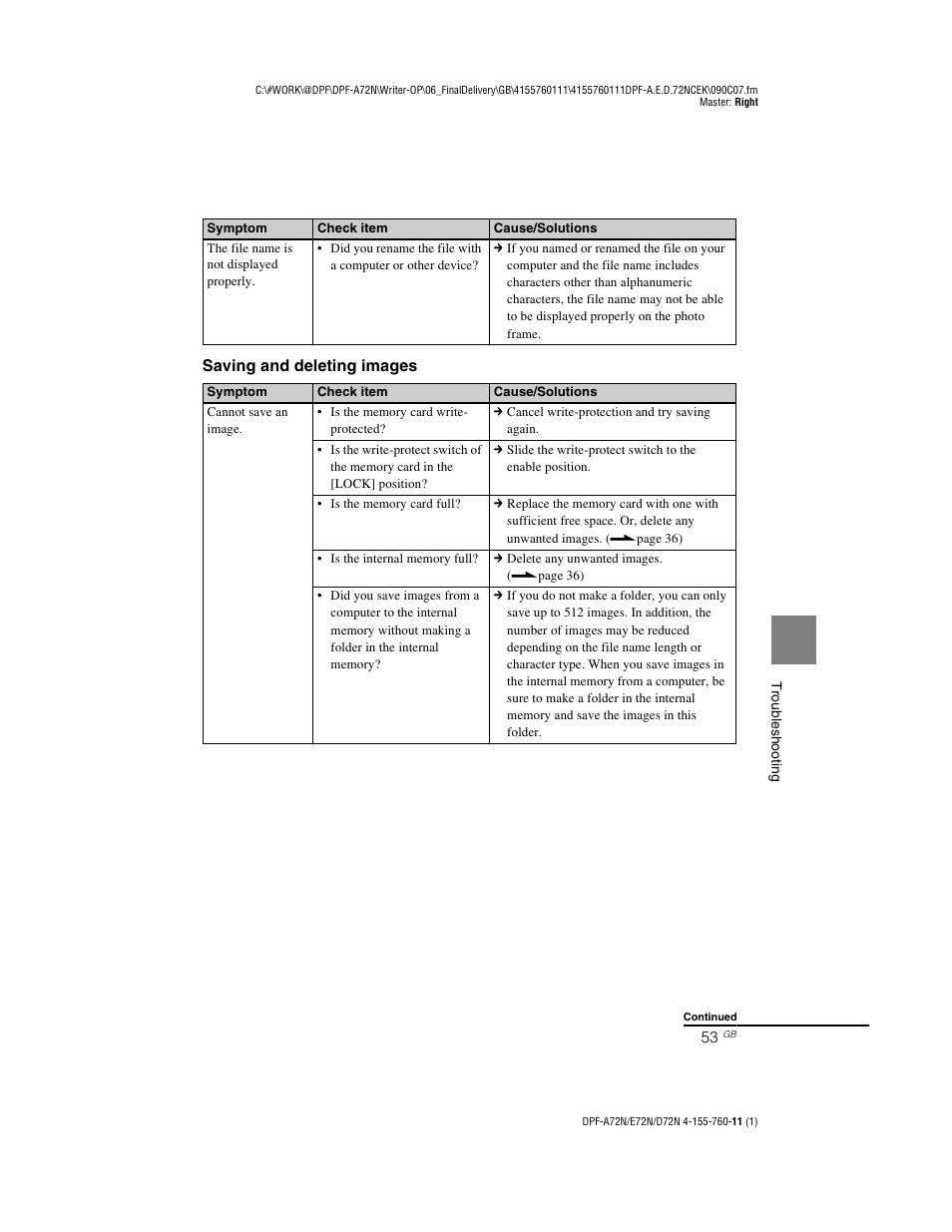 Sony DPF-D72N User Manual | Page 53 / 64