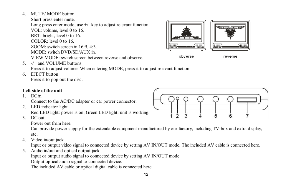 Hyundai H-LCDVD700 User Manual | Page 12 / 69
