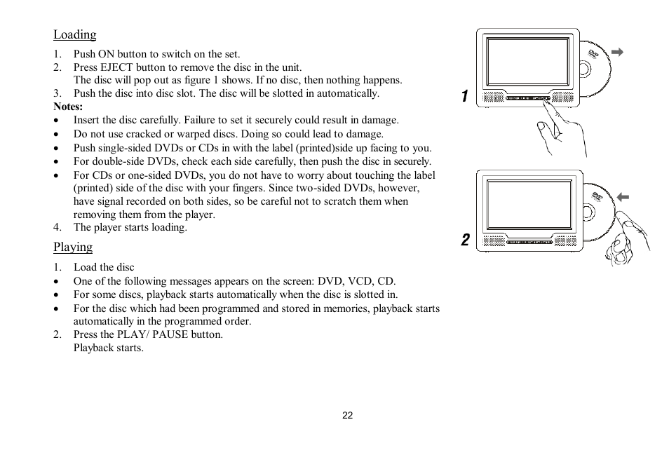 Hyundai H-LCDVD700 User Manual | Page 22 / 69