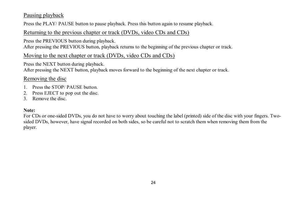 Hyundai H-LCDVD700 User Manual | Page 24 / 69