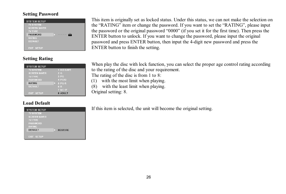 Hyundai H-LCDVD700 User Manual | Page 26 / 69