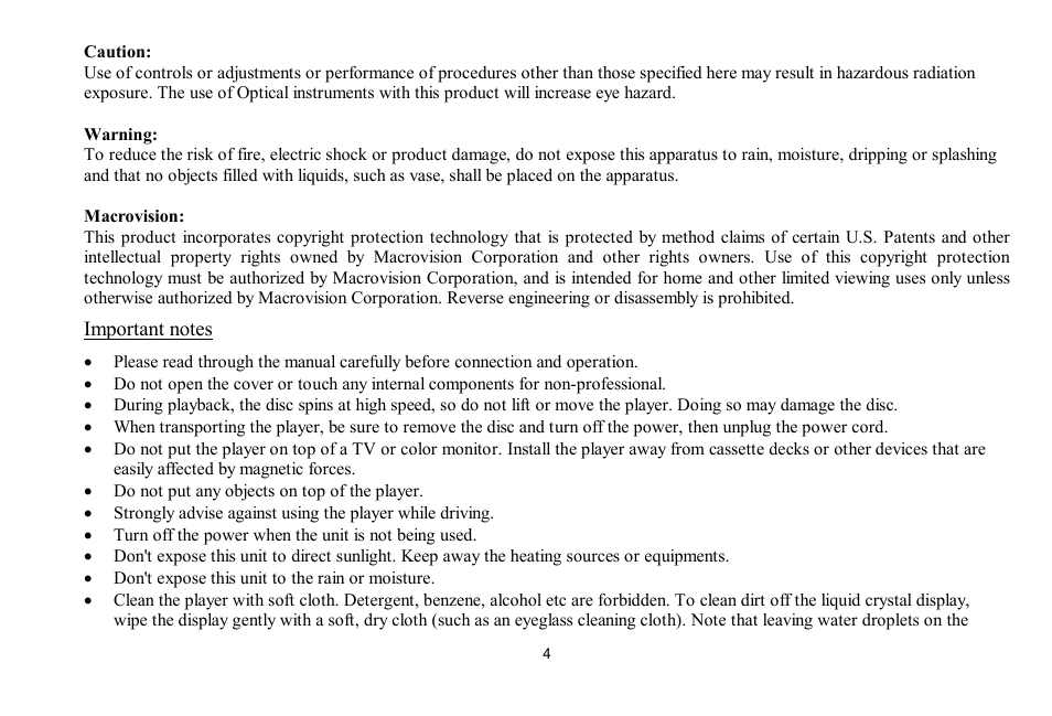 Hyundai H-LCDVD700 User Manual | Page 4 / 69