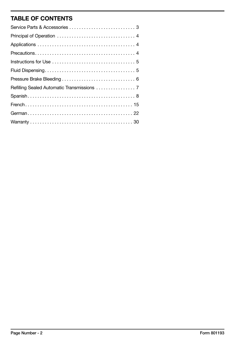 Mityvac MV6840 fluid dispensing system User Manual | Page 2 / 30