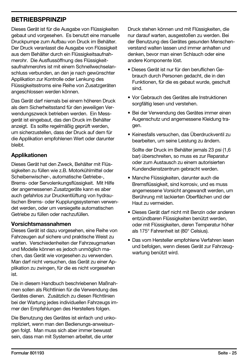 Betriebsprinzip | Mityvac MV6840 fluid dispensing system User Manual | Page 25 / 30