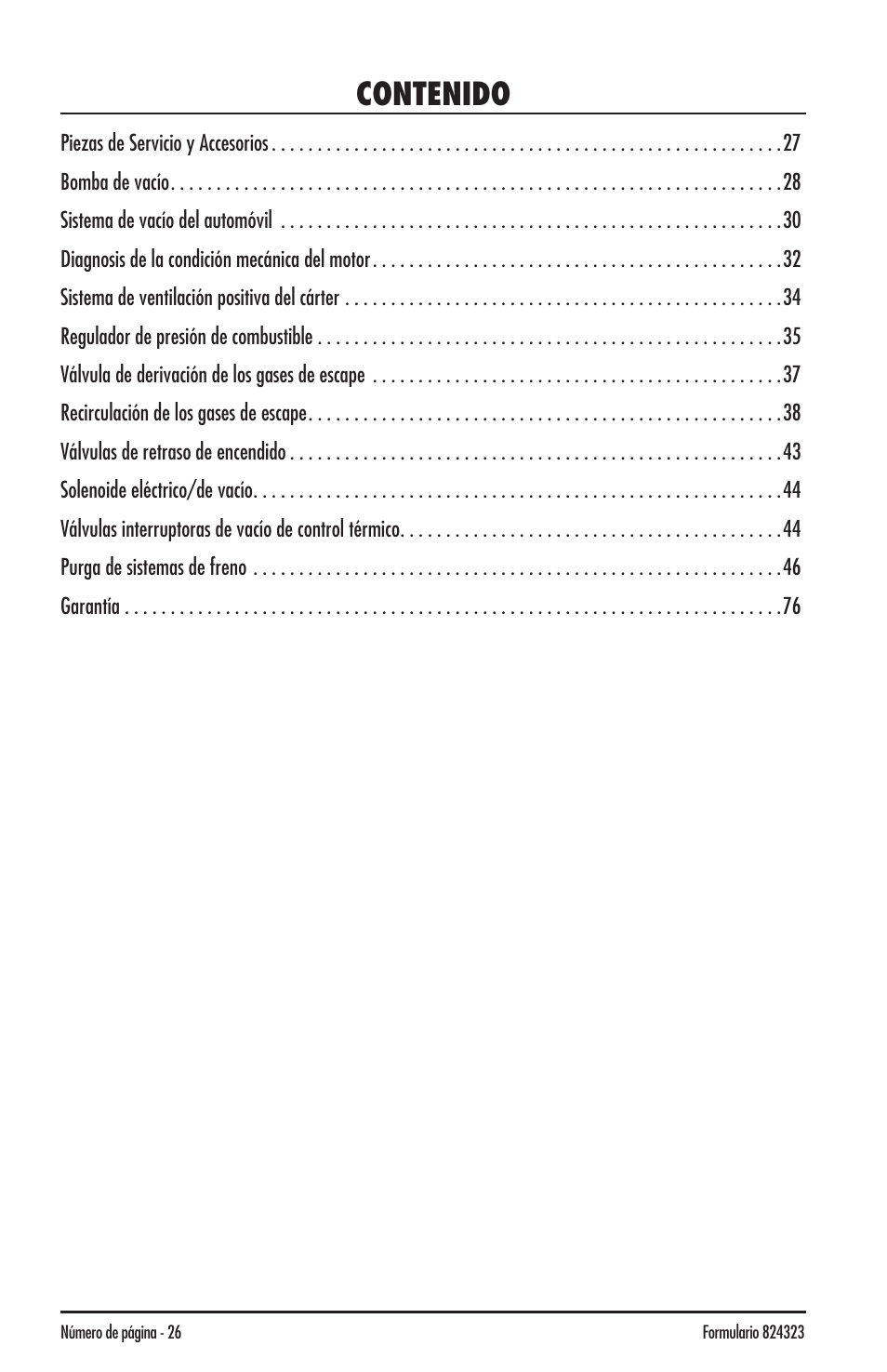 Mityvac MV8500 silverline elite aUtoMotive test kit User Manual | Page 26 / 76