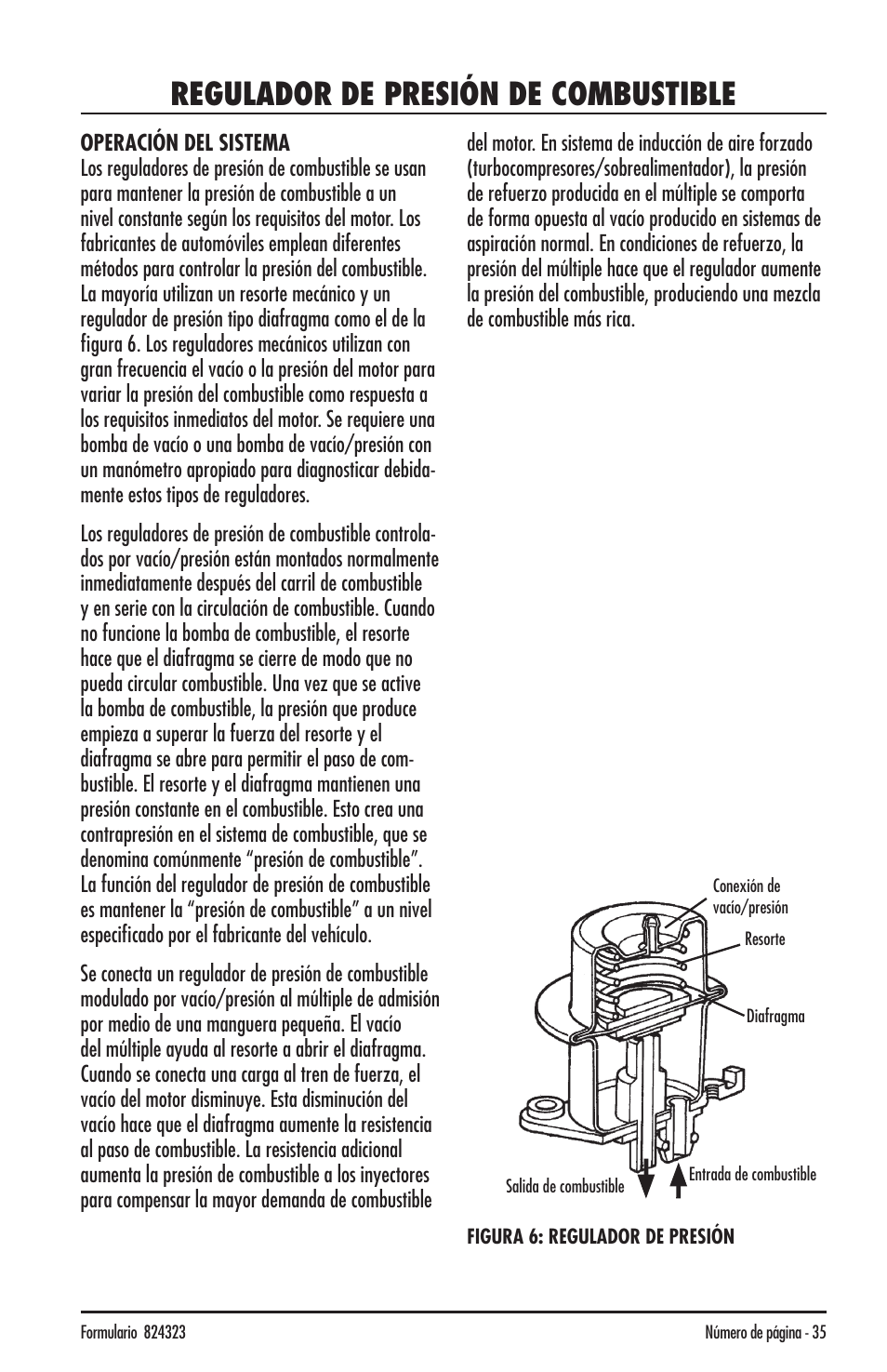 Regulador de presión de combustible | Mityvac MV8500 silverline elite aUtoMotive test kit User Manual | Page 35 / 76