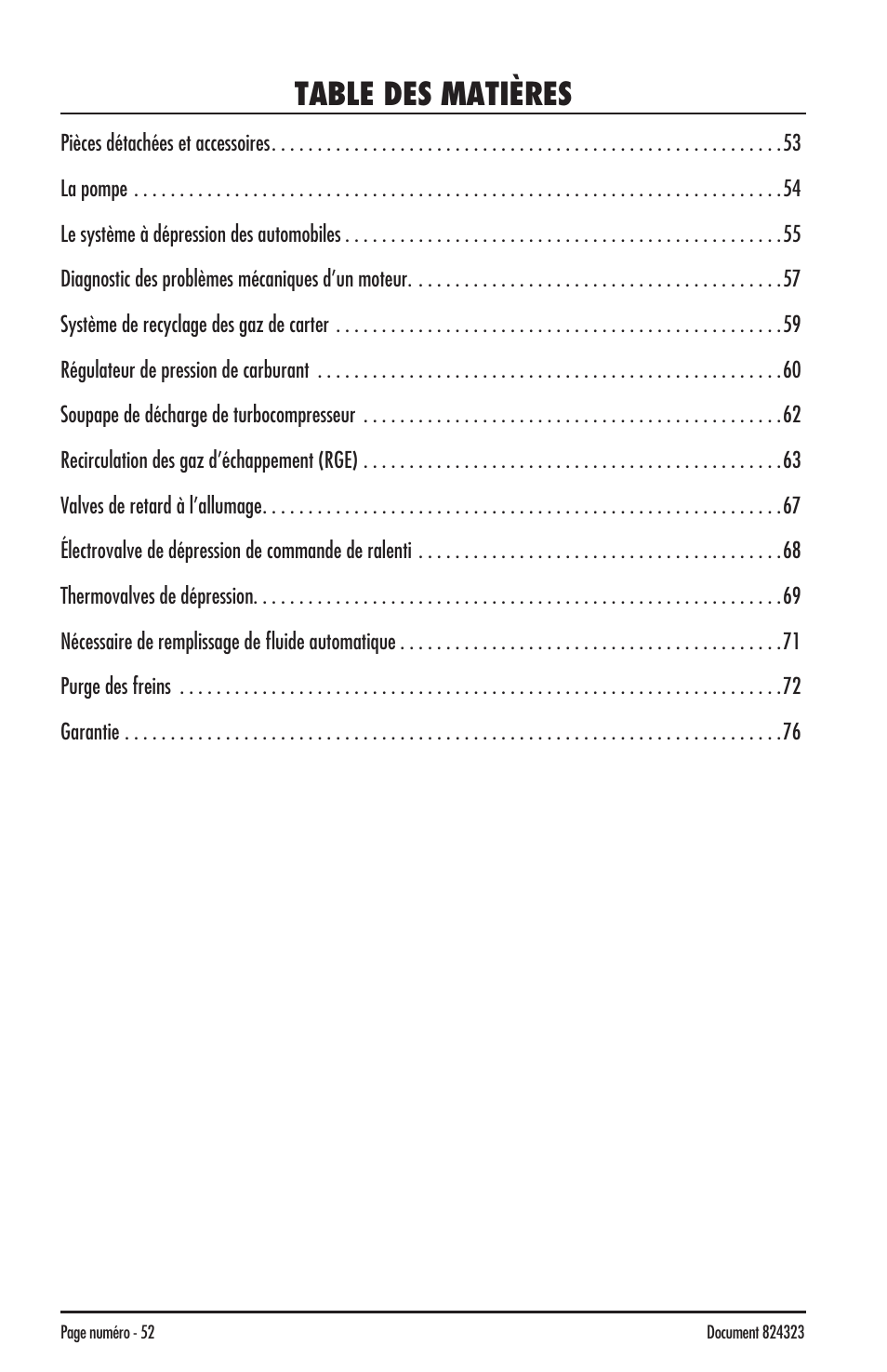 Mityvac MV8500 silverline elite aUtoMotive test kit User Manual | Page 52 / 76