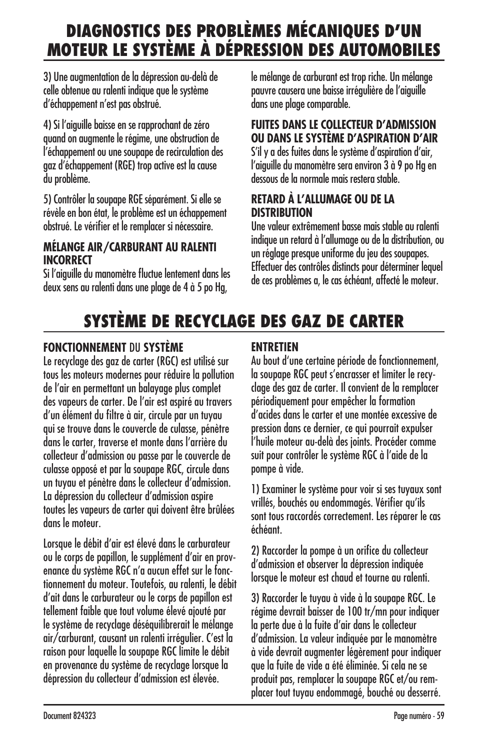 Mityvac MV8500 silverline elite aUtoMotive test kit User Manual | Page 59 / 76