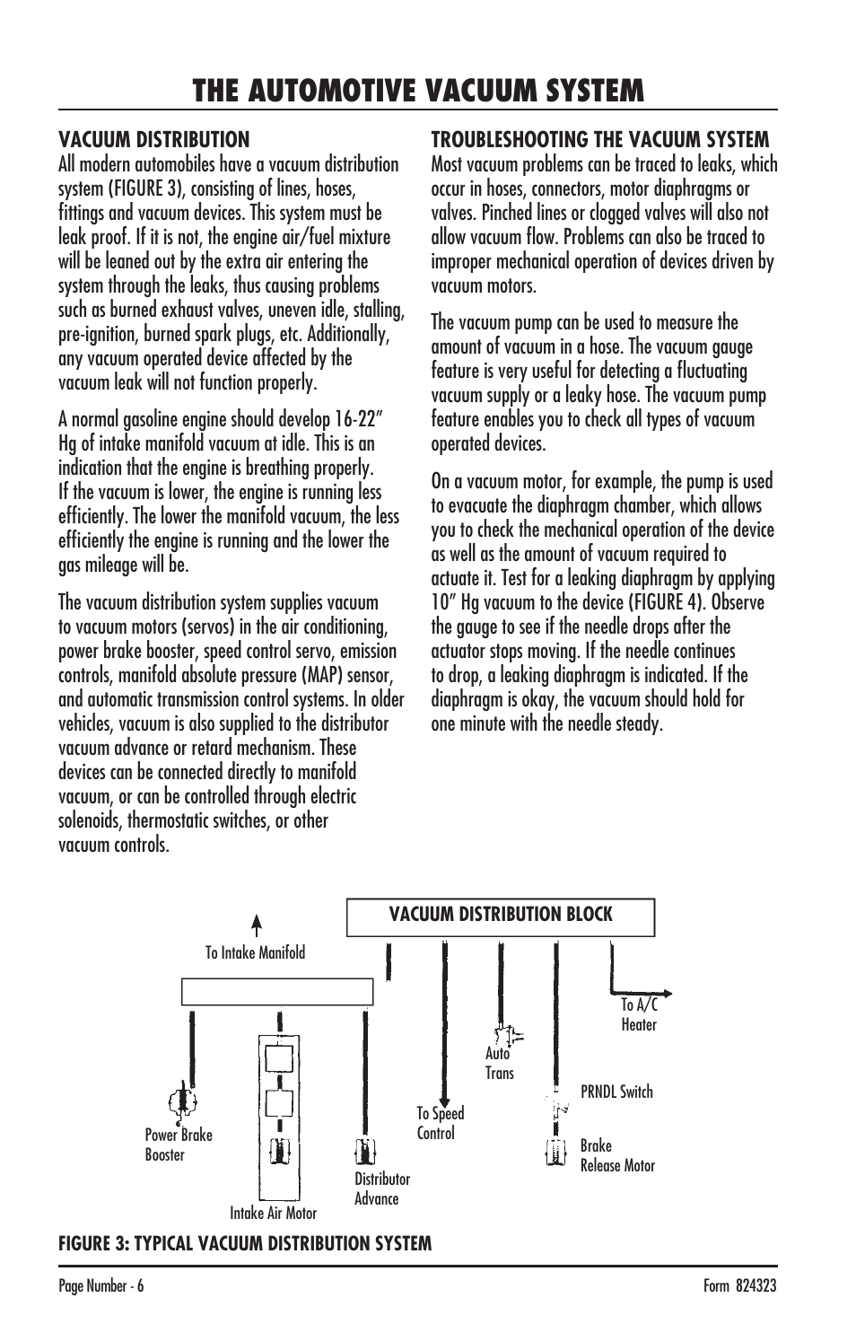 The automotive vacuum system | Mityvac MV8500 silverline elite aUtoMotive test kit User Manual | Page 6 / 76