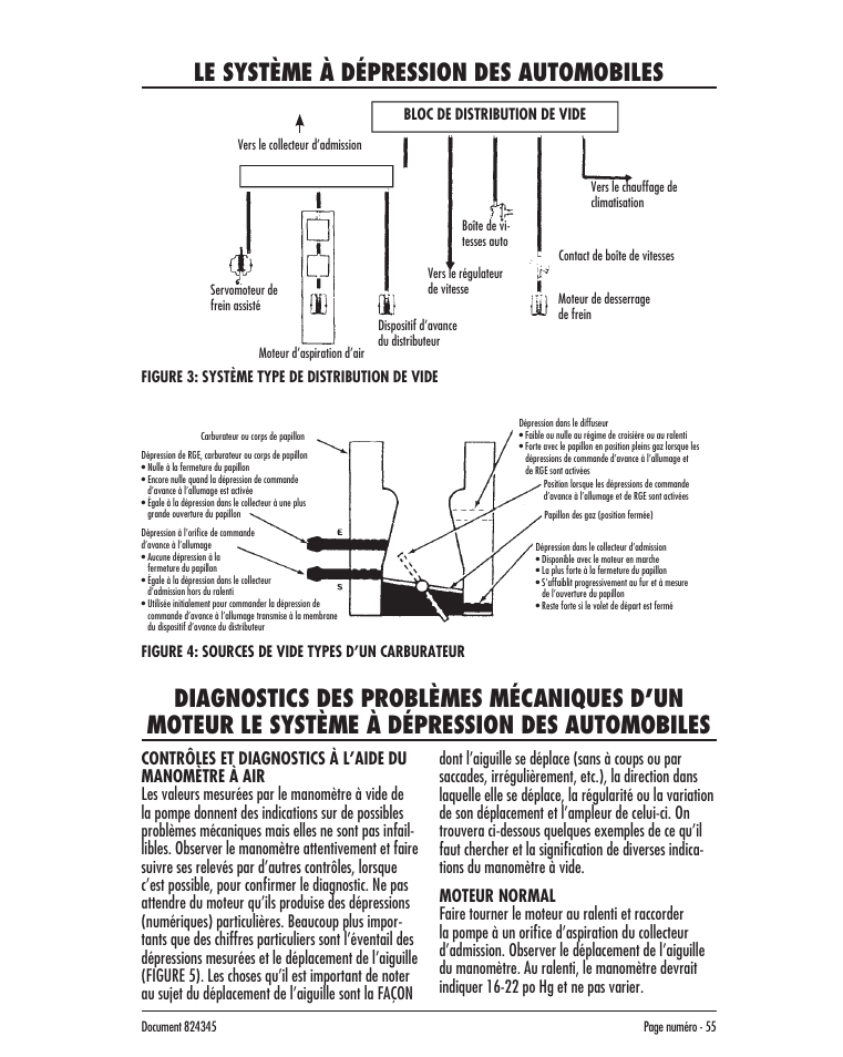 Le système à dépression des automobiles | Mityvac MV8000 AUTOMOTIVE TEST & BLEED KIT User Manual | Page 55 / 76