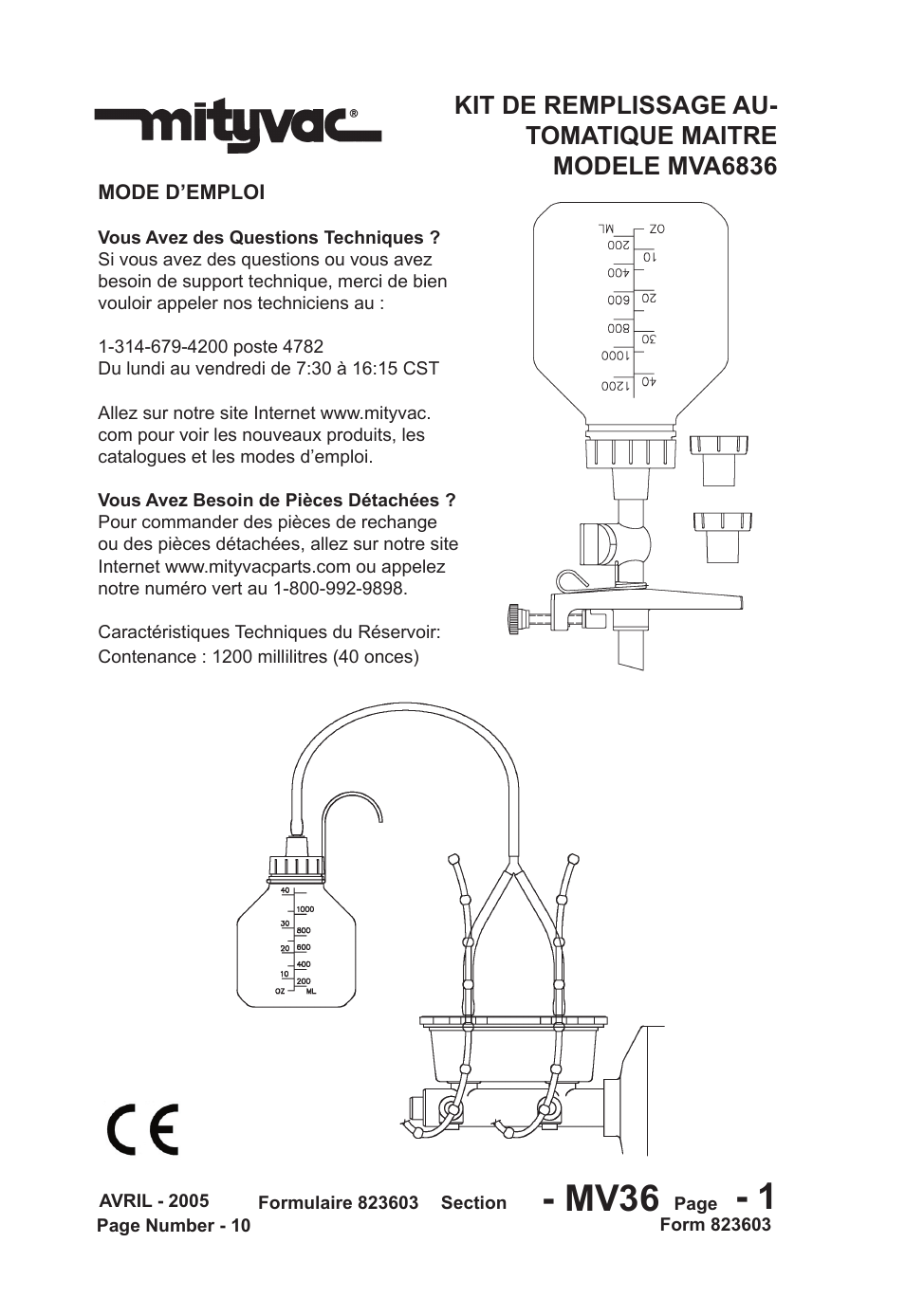 Mv36 - 1 | Mityvac MVA6836 MASTER AUTO-REFILL KIT User Manual | Page 10 / 36