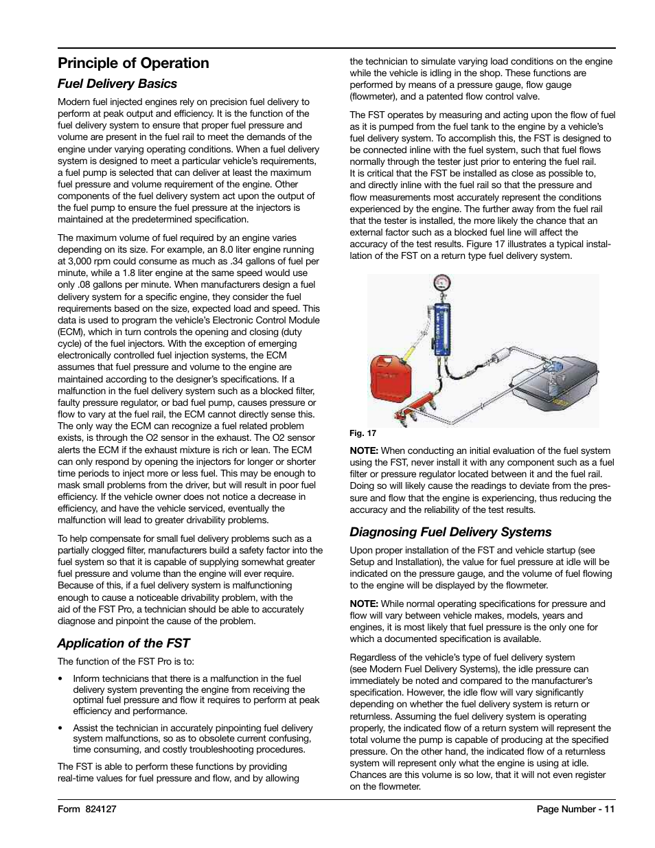 Principle of operation | Mityvac MV5545 FST PRO FUEL SYSTEM TESTER User Manual | Page 11 / 42