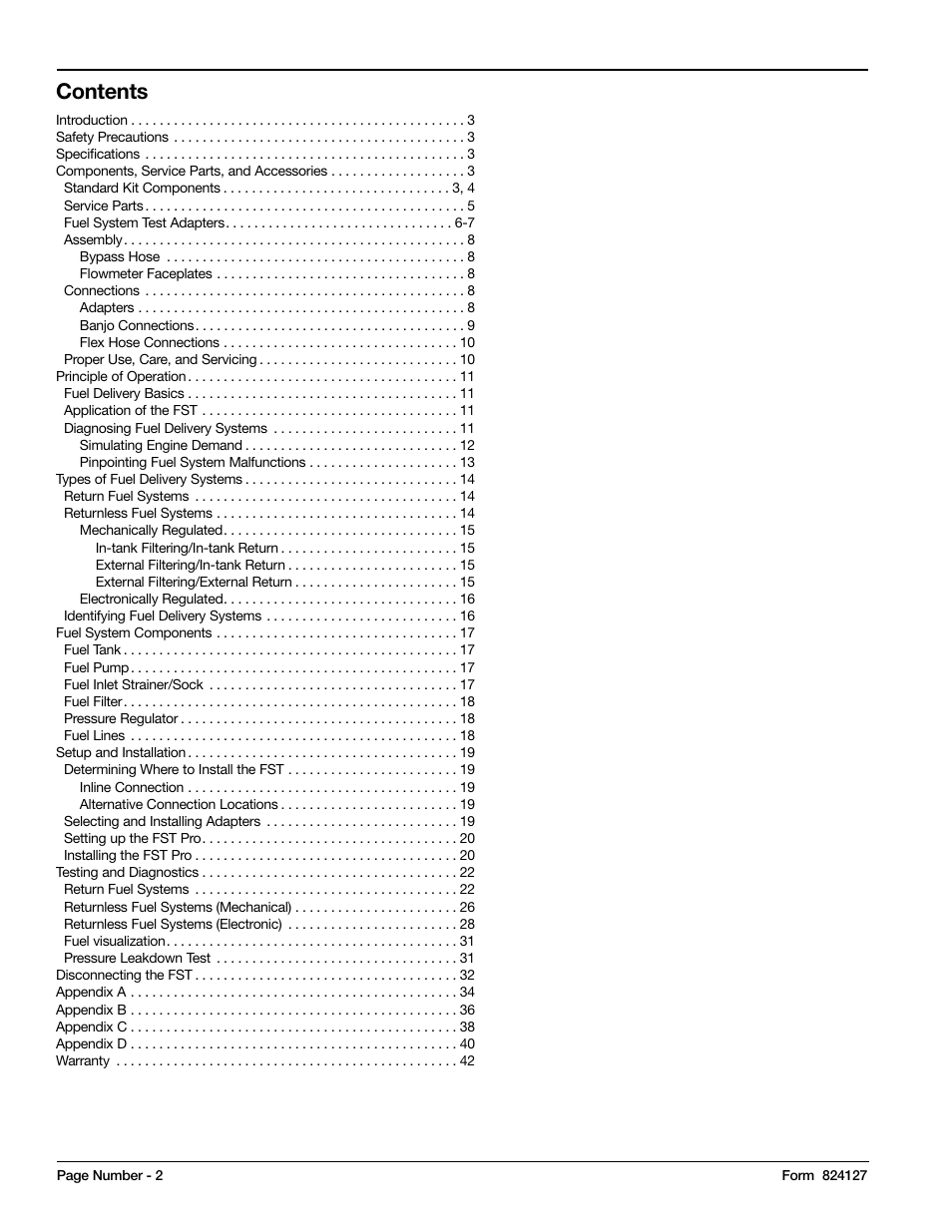 Mityvac MV5545 FST PRO FUEL SYSTEM TESTER User Manual | Page 2 / 42