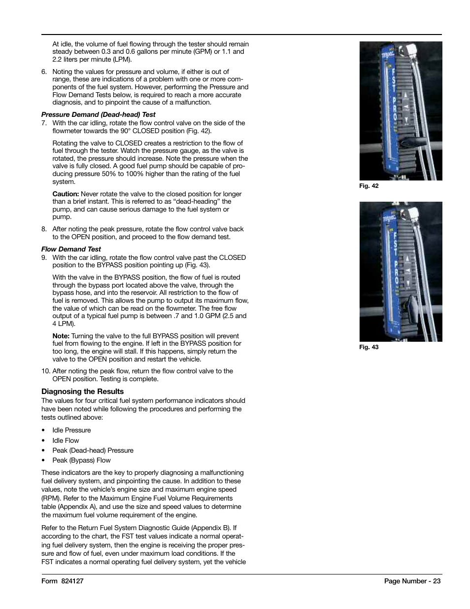 Mityvac MV5545 FST PRO FUEL SYSTEM TESTER User Manual | Page 23 / 42