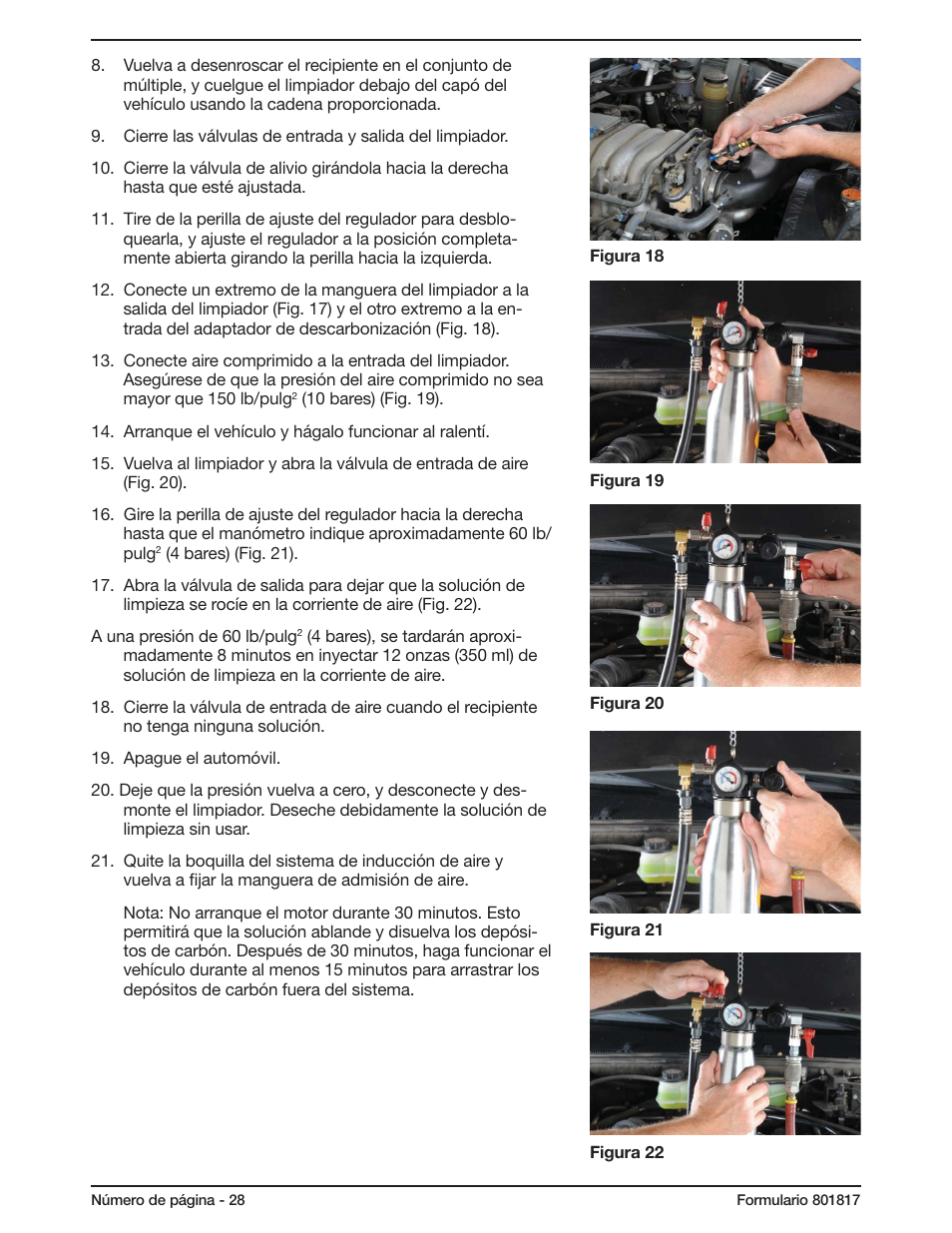 Mityvac MV5565 FUEL INJECTION CLEANER User Manual | Page 28 / 44