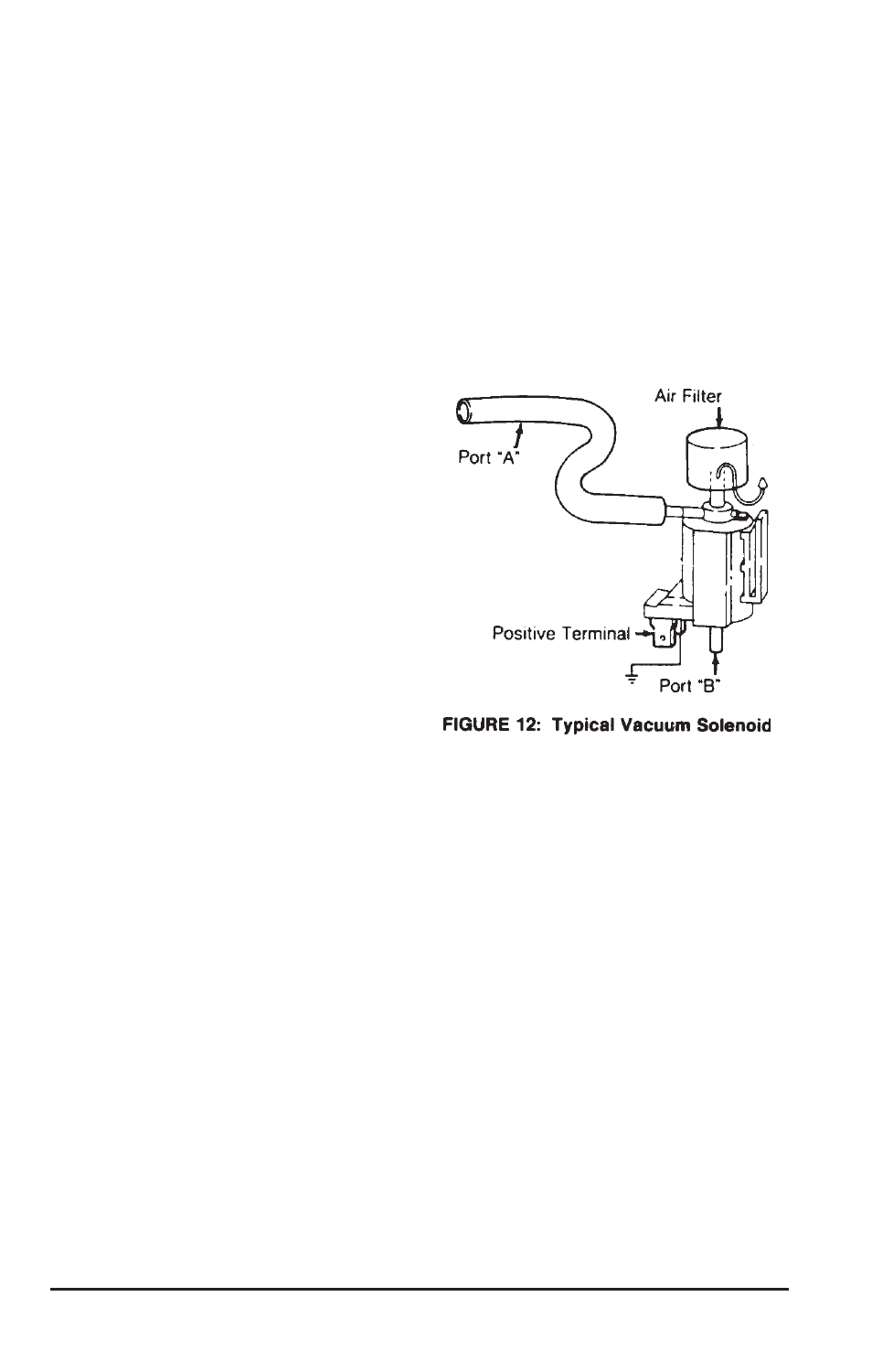 Electrical/vacuum solenoid, Thermal-controlled vacuum-switching valves, Service procedures | Mityvac 06820 Diesel Compression Test Adapters User Manual | Page 16 / 98