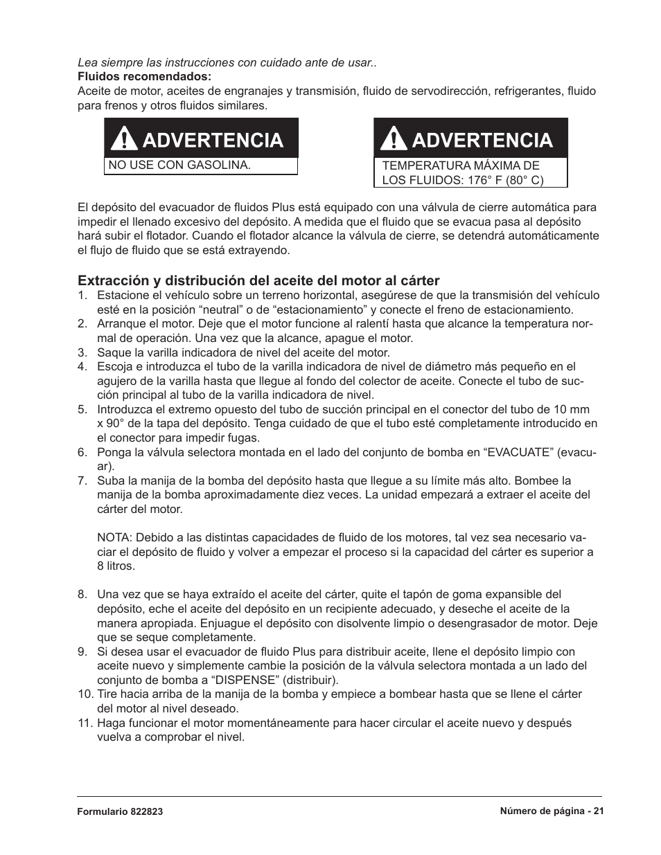 Mityvac 07201 FLUID EVACUATOR PLUS User Manual | Page 21 / 24