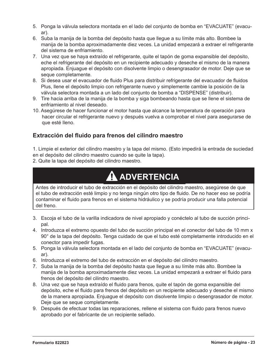 Mityvac 07201 FLUID EVACUATOR PLUS User Manual | Page 23 / 24