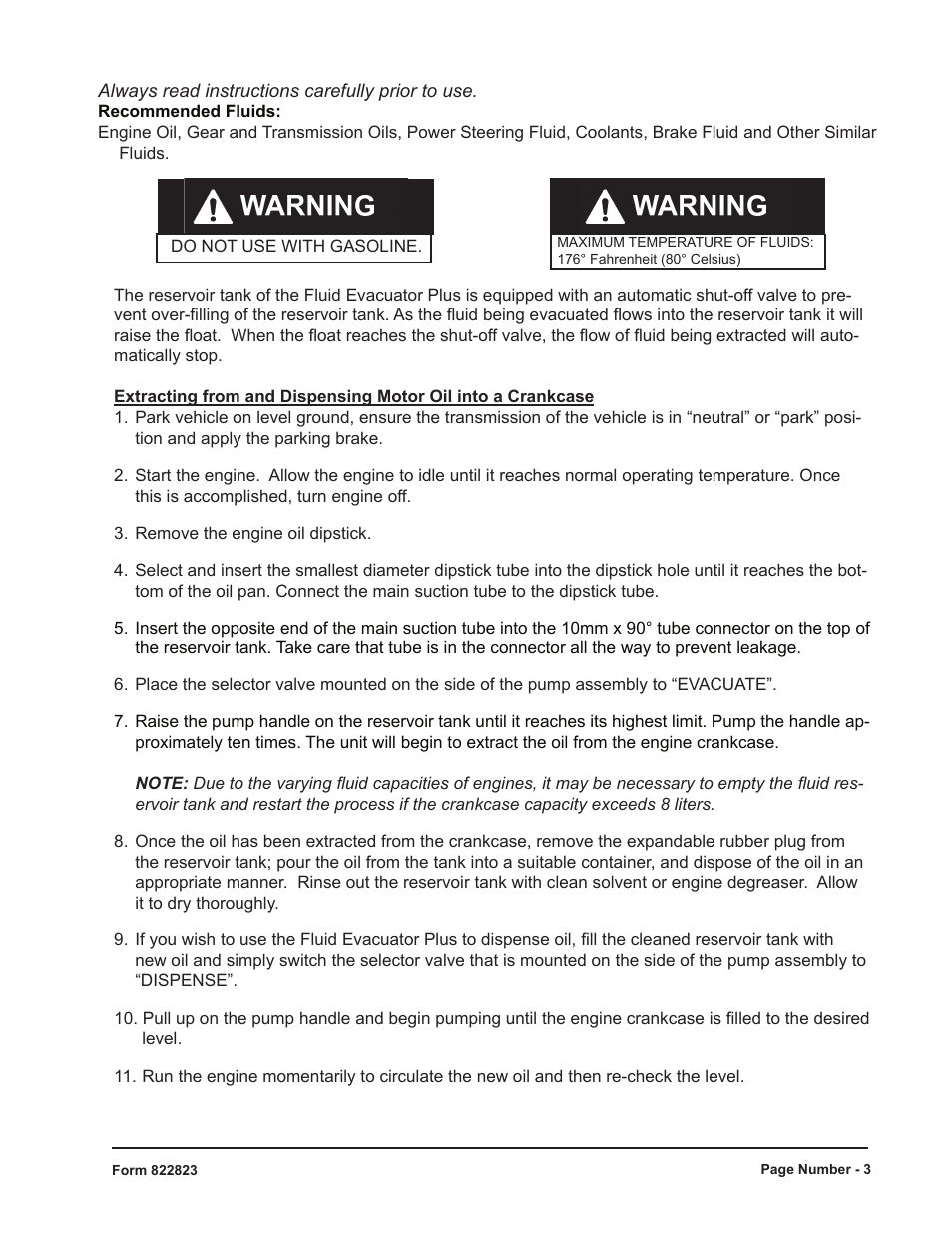 Mityvac 07201 FLUID EVACUATOR PLUS User Manual | Page 3 / 24