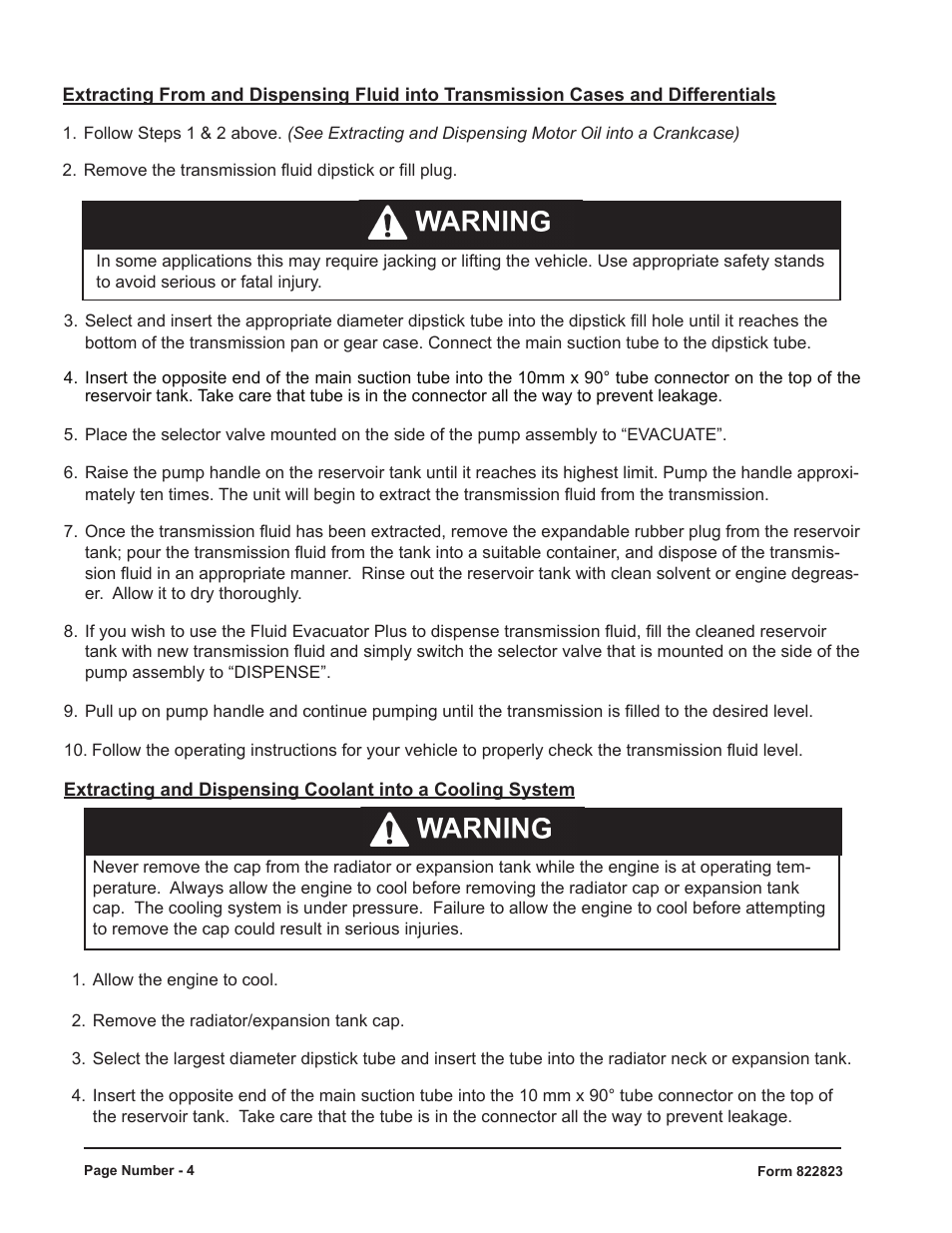 Mityvac 07201 FLUID EVACUATOR PLUS User Manual | Page 4 / 24