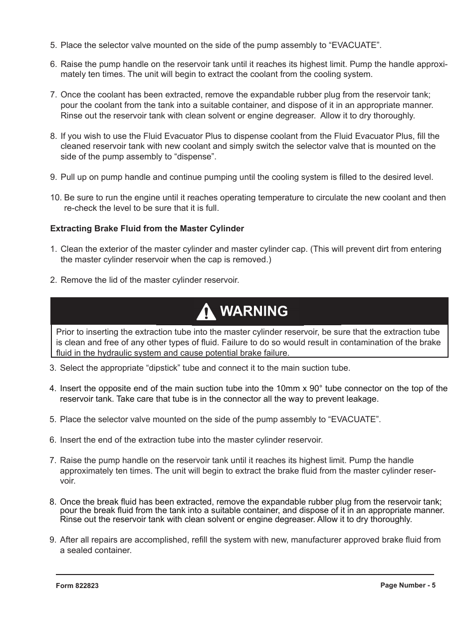 Mityvac 07201 FLUID EVACUATOR PLUS User Manual | Page 5 / 24