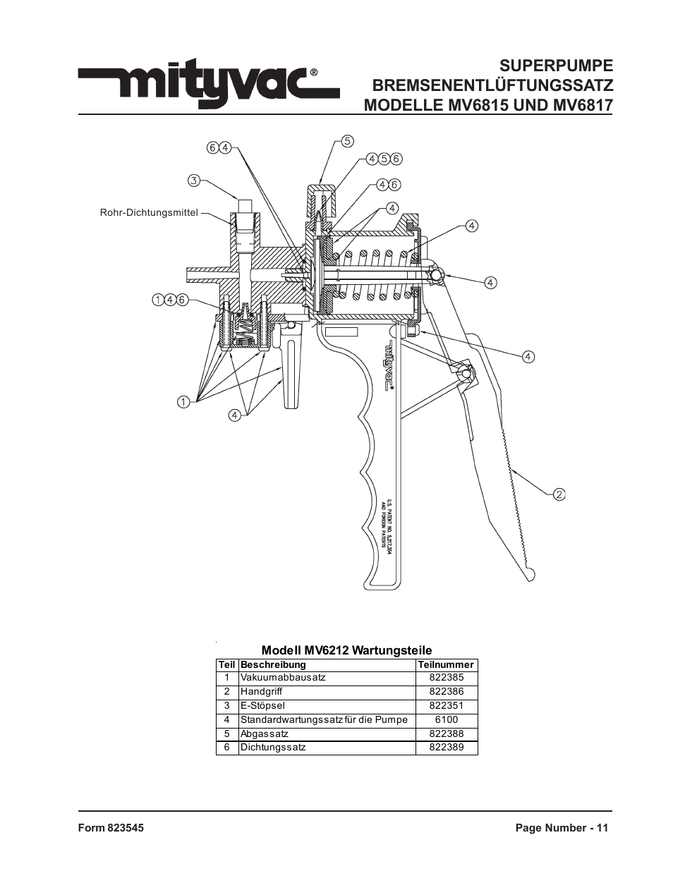 Mityvac MV6817 SUPERPUMP BRAKE BLEEDING KITS User Manual | Page 11 / 17