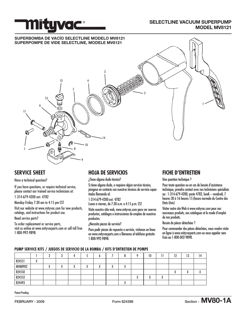 Mityvac MV8121 Selectline vacuum Superpump User Manual | 2 pages