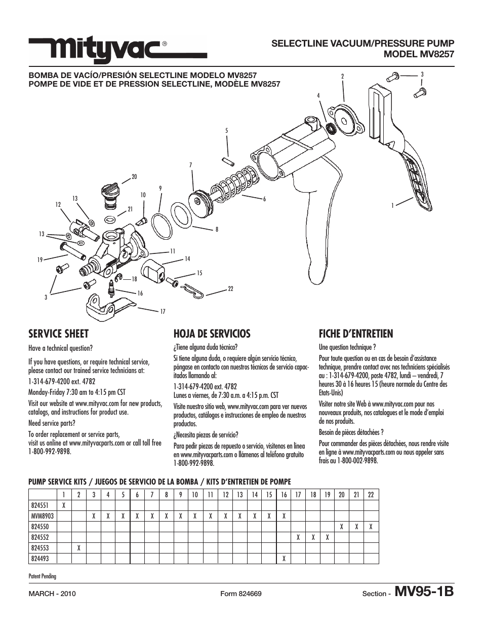 Mityvac MV8257 Selectline vacuum_PreSSure PumP User Manual | 2 pages