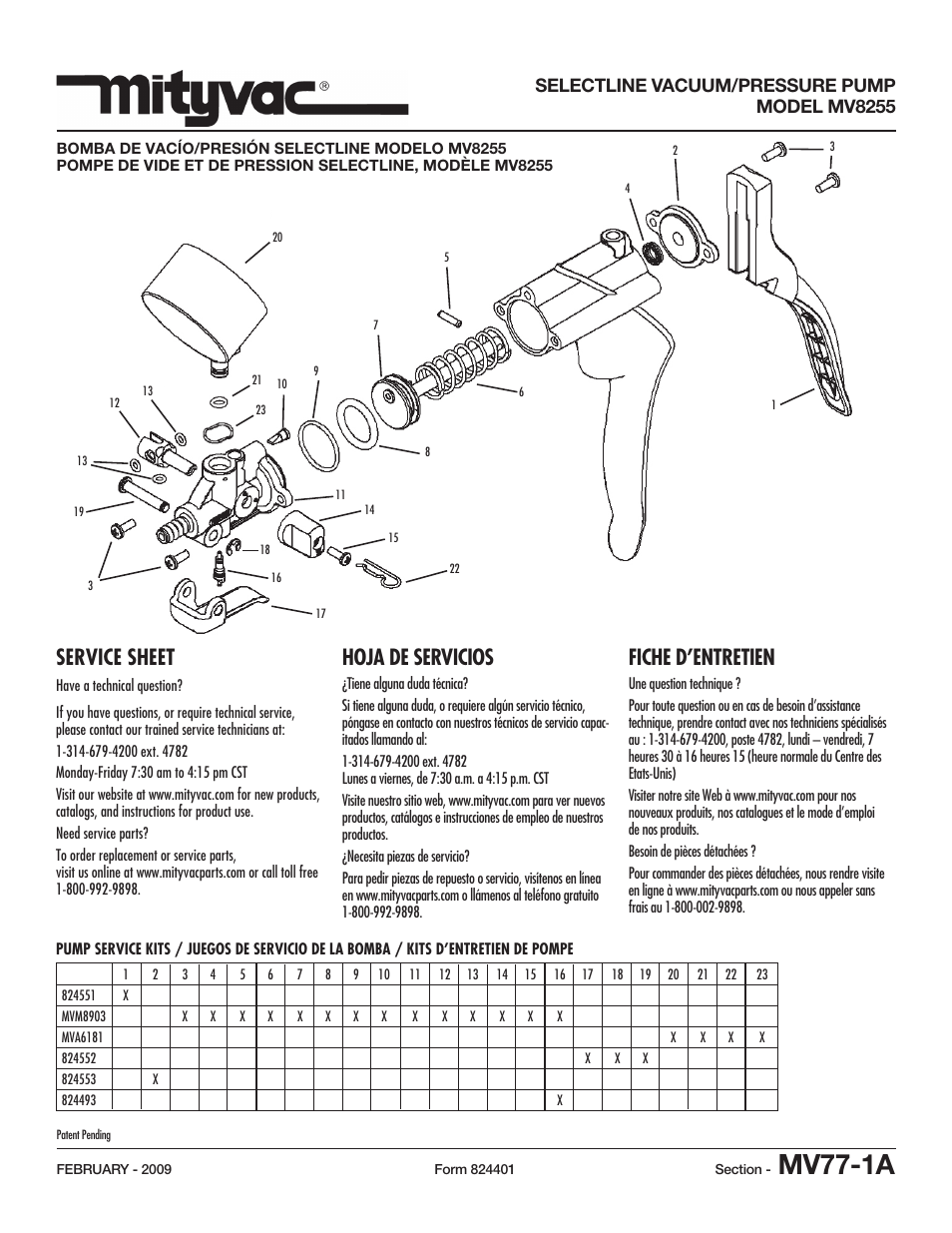 Mityvac MV8255 Selectline vacuum_PreSSure PumP User Manual | 2 pages