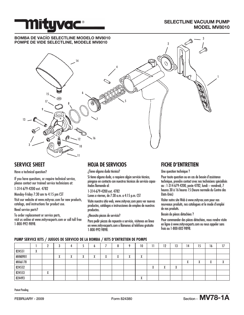 Mityvac MV8010 Selectline vacuum PumP User Manual | 2 pages