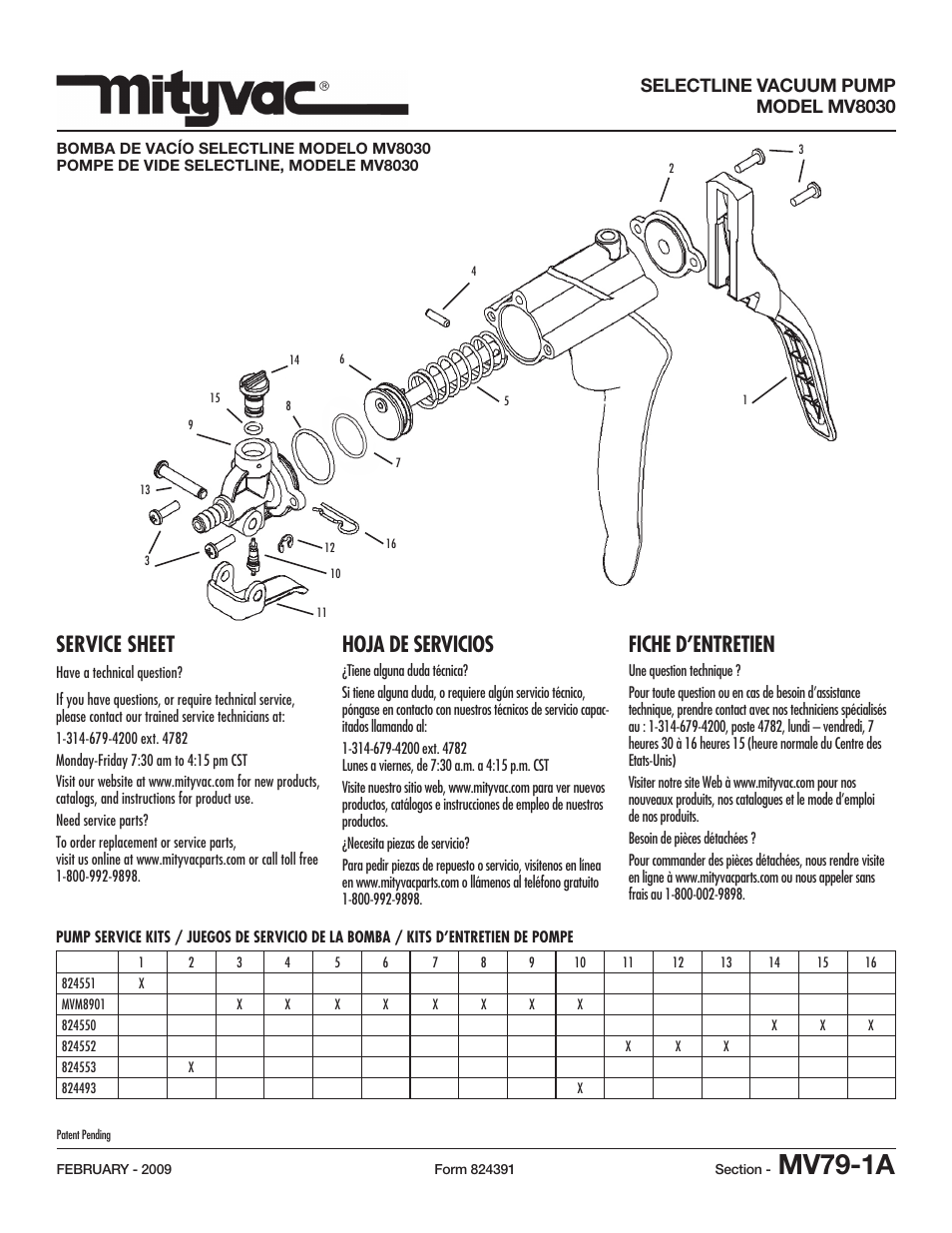 Mityvac MV8030 Selectline vacuum PumP User Manual | 2 pages