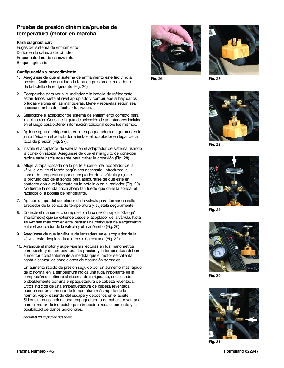 Mityvac MV4525 COOLING SYSTEM TEST & REFILL KIT User Manual | Page 46 / 70