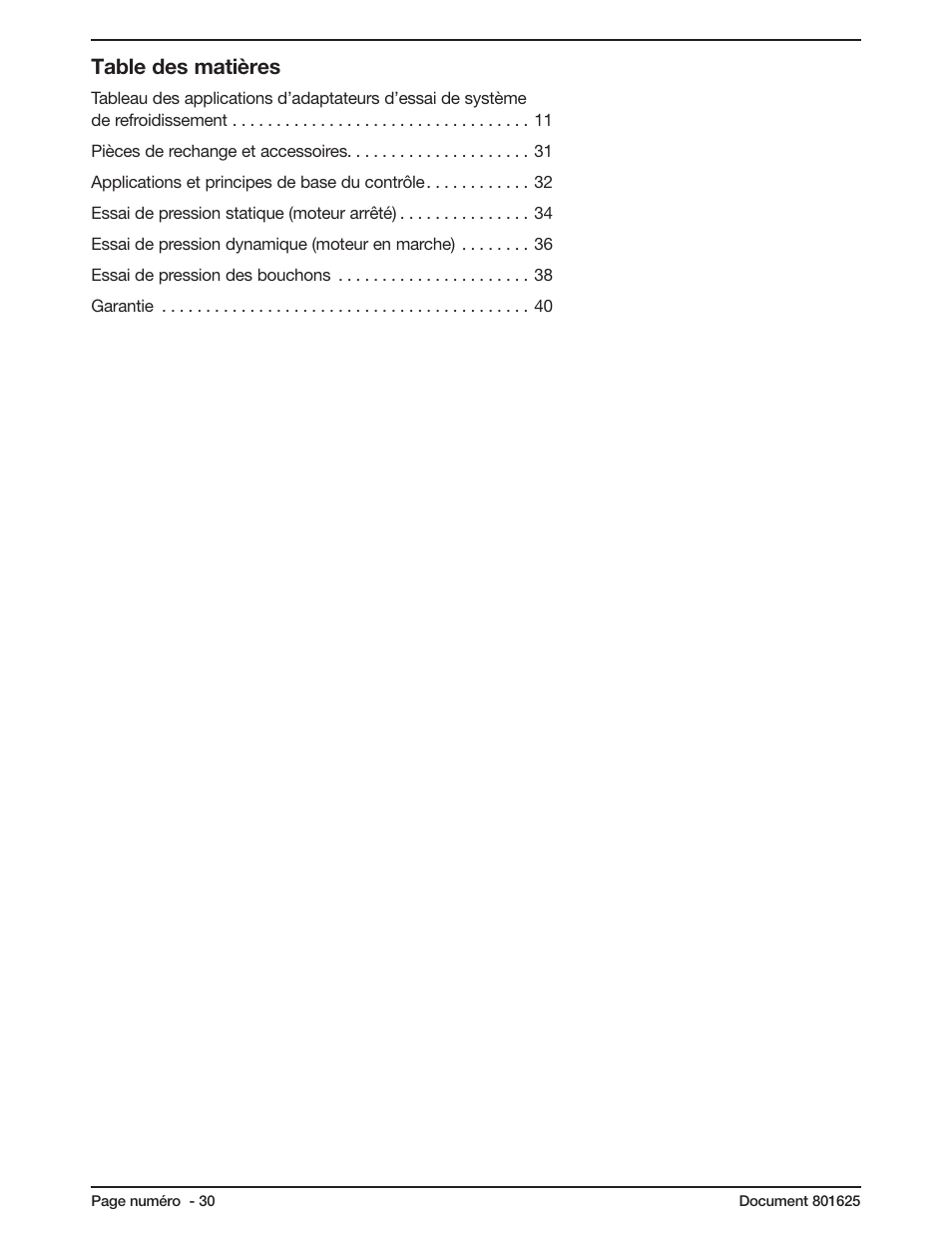 Mityvac MV4560 COOLING SYSTEM TEST KIT User Manual | Page 30 / 40