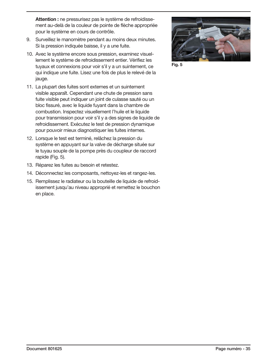 Mityvac MV4560 COOLING SYSTEM TEST KIT User Manual | Page 35 / 40