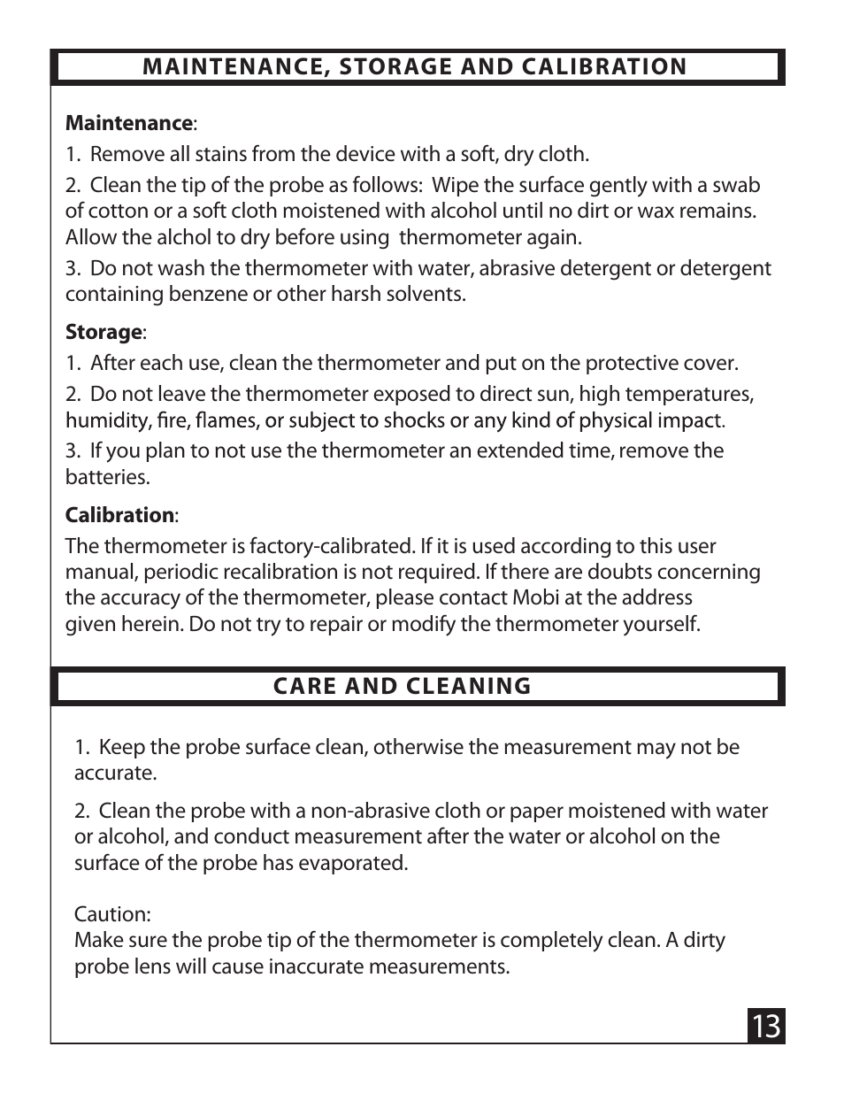 Mobi Technologies 70120 DualScan ULTRA User Manual | Page 13 / 22