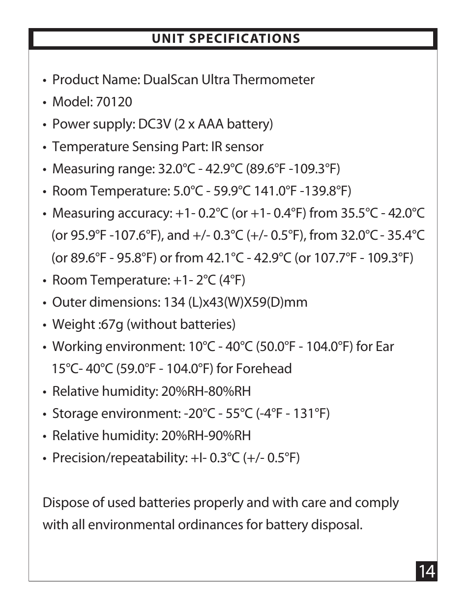 Mobi Technologies 70120 DualScan ULTRA User Manual | Page 14 / 22